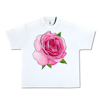 White All Dressed Up Rose Urban Heavy Tee - LillyAllenDesigns