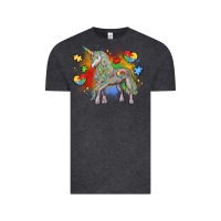 Vintage Black autism unicorn Vintage Tee - LillyAllenDesigns