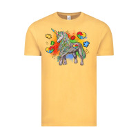 Vintage Mustard autism unicorn Vintage Tee - LillyAllenDesigns