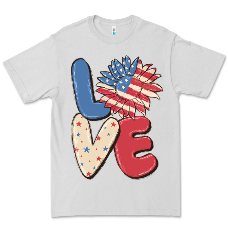 Love 4th Of July Premium Tee by MaliasSmallBusiness | Teevron