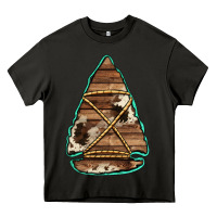 Asphalt cowhide wooden arrowhead Heavy Core Tee - Jasminsmagicworld