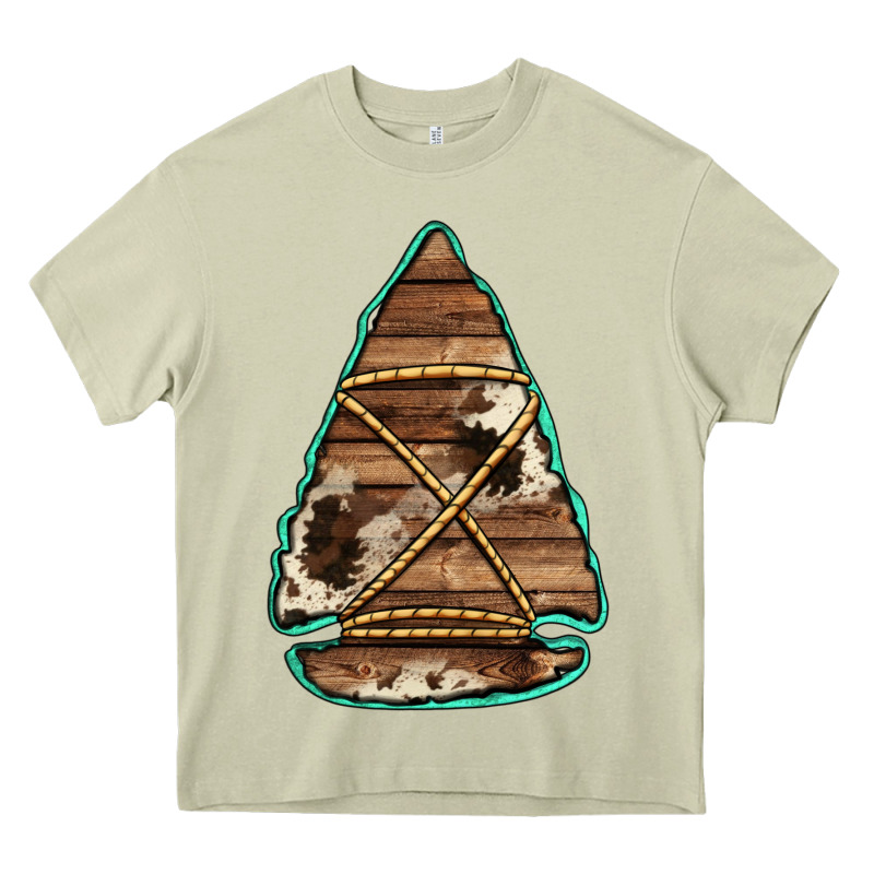 Cowhide Wooden Arrowhead Heavy Core Tee by Jasminsmagicworld | Teevron