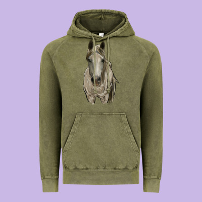 Horse Vintage Hoodie Designed By Ranaportraitstore