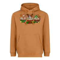 Meerkat christmas cupcake with gingerbreads bbs Heavyweight Hoodie - BundleAndBundleShop