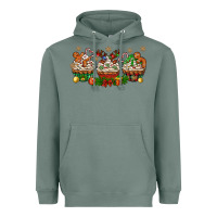 Sage christmas cupcake with gingerbreads bbs Heavyweight Hoodie - BundleAndBundleShop