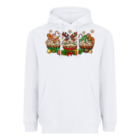 White christmas cupcake with gingerbreads bbs Heavyweight Hoodie - BundleAndBundleShop
