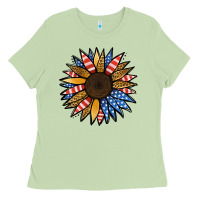 Matcha Patriotic Sunflower Ladies Tee - Jasminsmagicworld