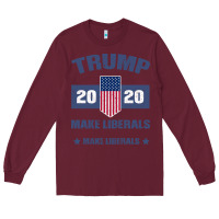 Burgundy Trump Quotes Long Sleeve Tee - Bettercallsaul