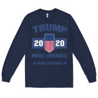 Navy Trump Quotes Long Sleeve Tee - Bettercallsaul