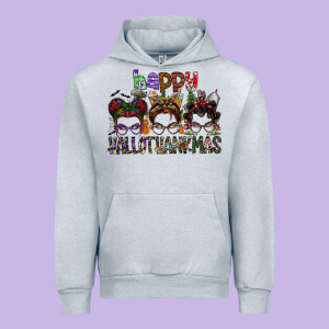 Happy Hallothanksmas Urban Hoodie Designed By Sublimationcraftshop