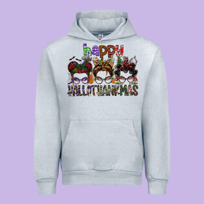 Happy Hallothanksmas Urban Hoodie Designed By Sublimationcraftshop