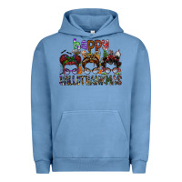 Pigment Pebble Blue happy hallothanksmas Urban Hoodie - SublimationCraftShop