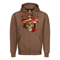 Chestnut Chingona with roses Mexico Zipper Hoodie - HowdyJamesFarm