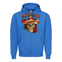 True Royal Chingona with roses Mexico Zipper Hoodie - HowdyJamesFarm