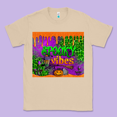 Spooky Vibes Tumbler Classic Tee Designed By Bundleandbundleshop