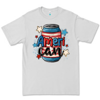 Dove Grey American can cooler Premium Tee - MaliasSmallBusiness