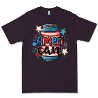 Plum American can cooler Premium Tee - MaliasSmallBusiness
