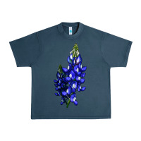 Midnight Navy Bluebonnet Flower Urban Heavy Tee - LillyAllenDesigns