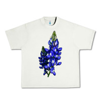 Pistachio Bluebonnet Flower Urban Heavy Tee - LillyAllenDesigns