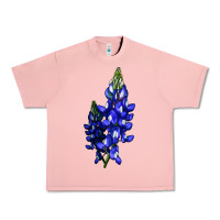 Salmon Bluebonnet Flower Urban Heavy Tee - LillyAllenDesigns