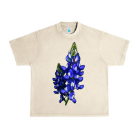Sandshell Bluebonnet Flower Urban Heavy Tee - LillyAllenDesigns