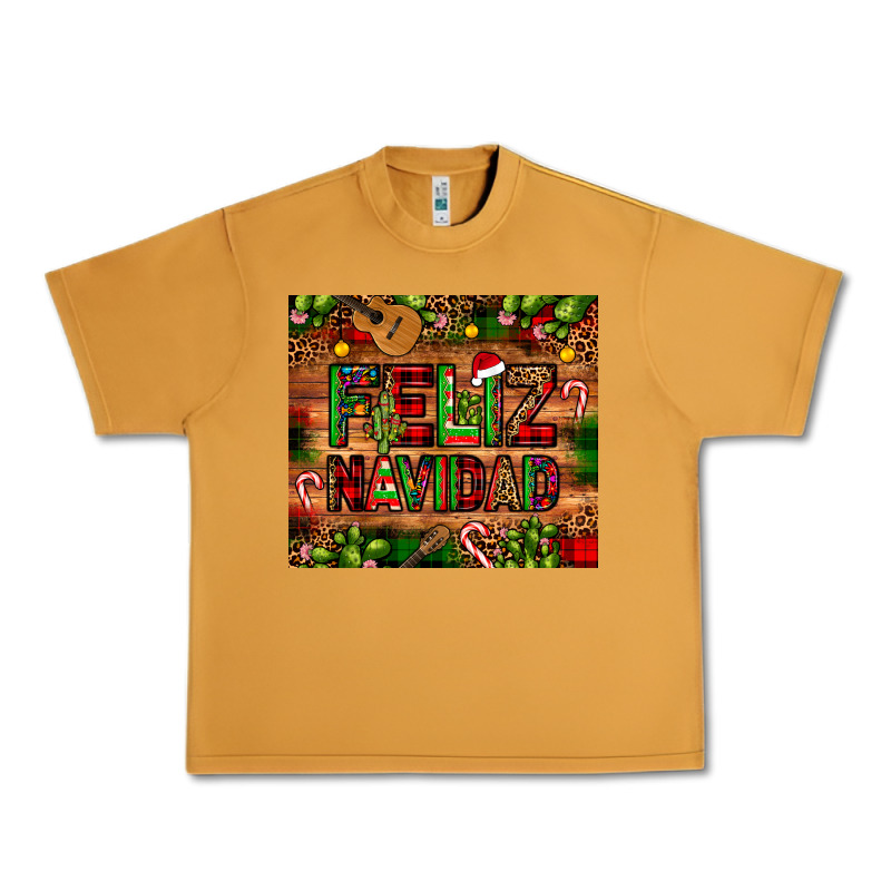 Feliz Navidad Christmas Cactus Leopard Urban Heavy Tee by JahusDesignShop | Teevron