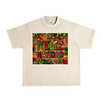 Sandshell feliz navidad Christmas cactus leopard Urban Heavy Tee - JahusDesignShop