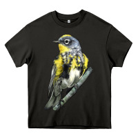 Asphalt yellow rumped warbler Heavy Core Tee - LillyAllenDesigns