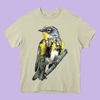 Yellow Rumped Warbler Heavy Core Tee Designed By Lillyallendesigns