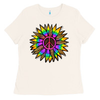 Bone Peace Hippie Sunflower Ladies Tee - Jasminsmagicworld
