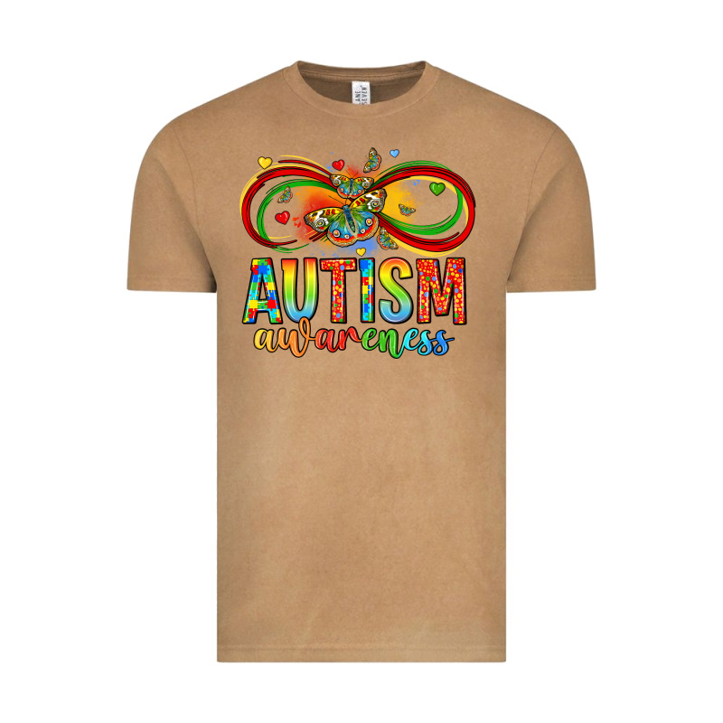 Autism Awareness Butterfly Infinity Symbol Vintage Tee by LillyAllenDesigns | Teevron