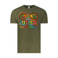 Vintage Olive autism awareness butterfly infinity symbol Vintage Tee - LillyAllenDesigns