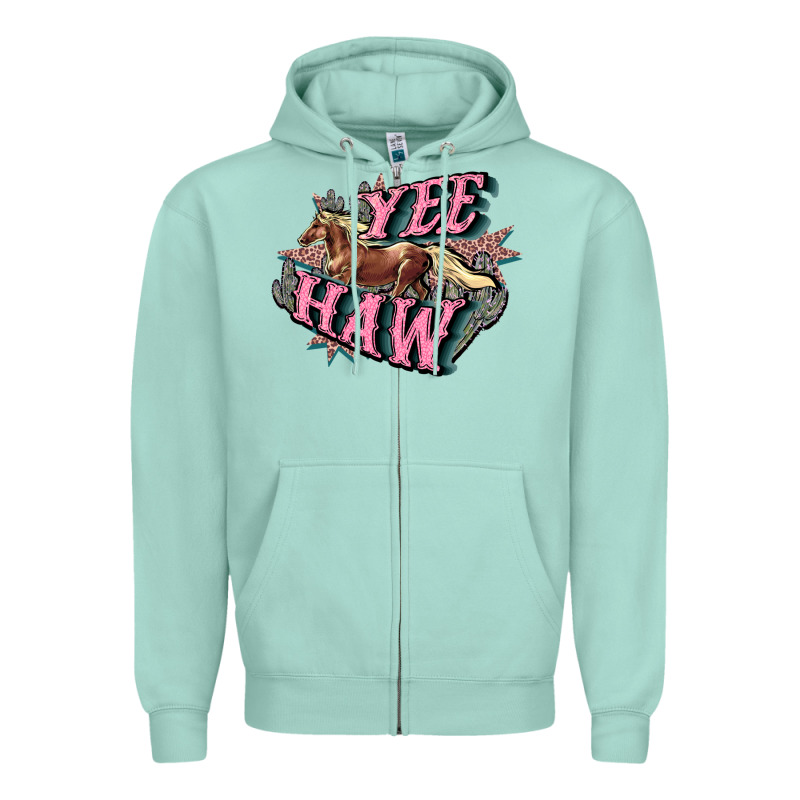 Yee Haw Zipper Hoodie by HowdyJamesFarm | Teevron