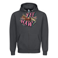 Smoke Yee haw Zipper Hoodie - HowdyJamesFarm