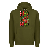 Army Green ho ho ho gnomes fa Premium Hoodie - FaDigitalArtStudio