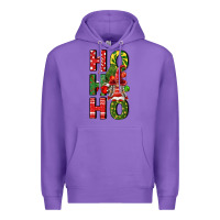 Purple ho ho ho gnomes fa Premium Hoodie - FaDigitalArtStudio