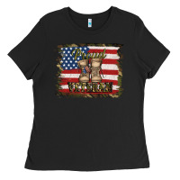 Black proud veteran Ladies Tee - Jasminsmagicworld