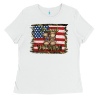 White proud veteran Ladies Tee - Jasminsmagicworld