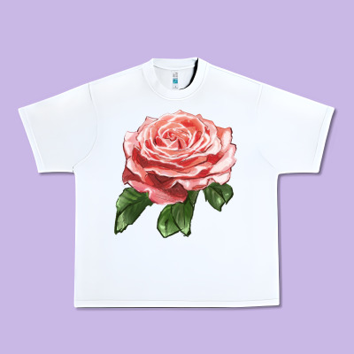 America Rose Urban Heavy Tee Designed By Lillyallendesigns