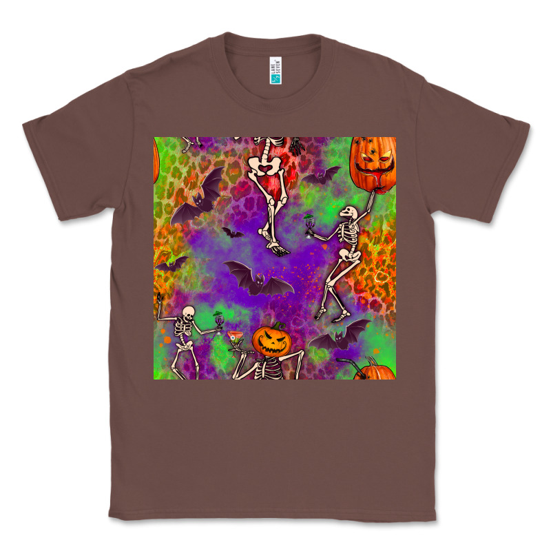 Halloween Party Seamless Pattern Classic Tee by BundleAndBundleShop | Teevron