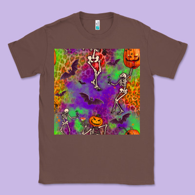 Halloween Party Seamless Pattern Classic Tee Designed By Bundleandbundleshop