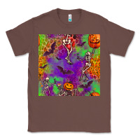 Chestnut halloween party seamless pattern Classic Tee - BundleAndBundleShop