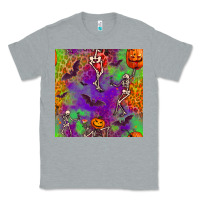 Heather Grey halloween party seamless pattern Classic Tee - BundleAndBundleShop