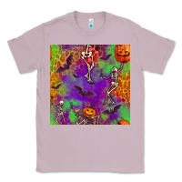 Lilac halloween party seamless pattern Classic Tee - BundleAndBundleShop