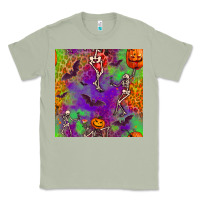 Matcha halloween party seamless pattern Classic Tee - BundleAndBundleShop