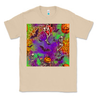 Mushroom halloween party seamless pattern Classic Tee - BundleAndBundleShop