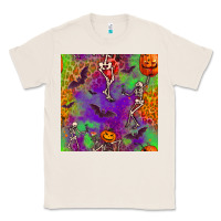Natural halloween party seamless pattern Classic Tee - BundleAndBundleShop