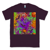Plum halloween party seamless pattern Classic Tee - BundleAndBundleShop