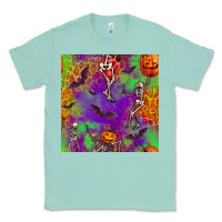 Seafoam halloween party seamless pattern Classic Tee - BundleAndBundleShop