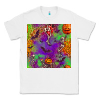 White halloween party seamless pattern Classic Tee - BundleAndBundleShop